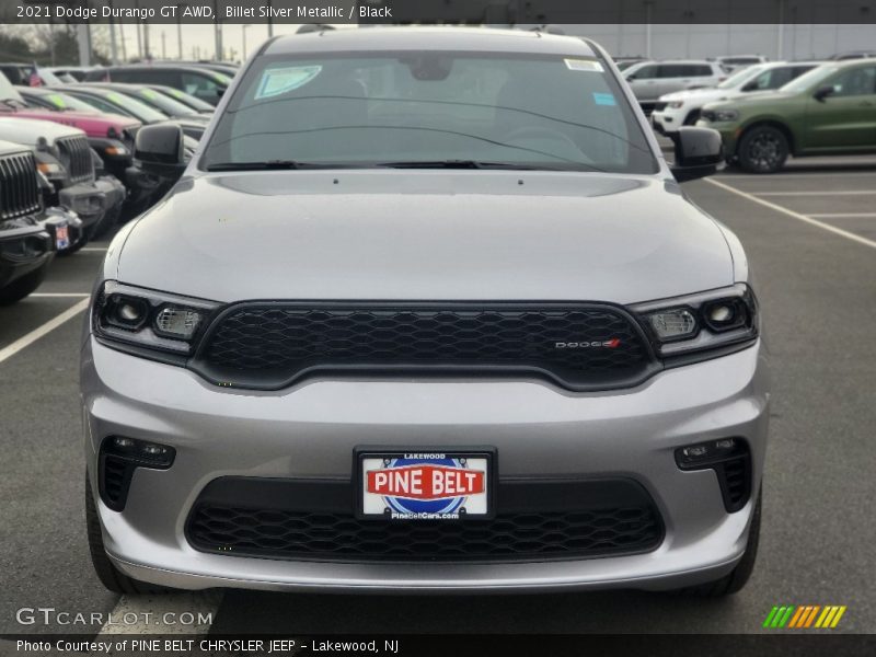 Billet Silver Metallic / Black 2021 Dodge Durango GT AWD