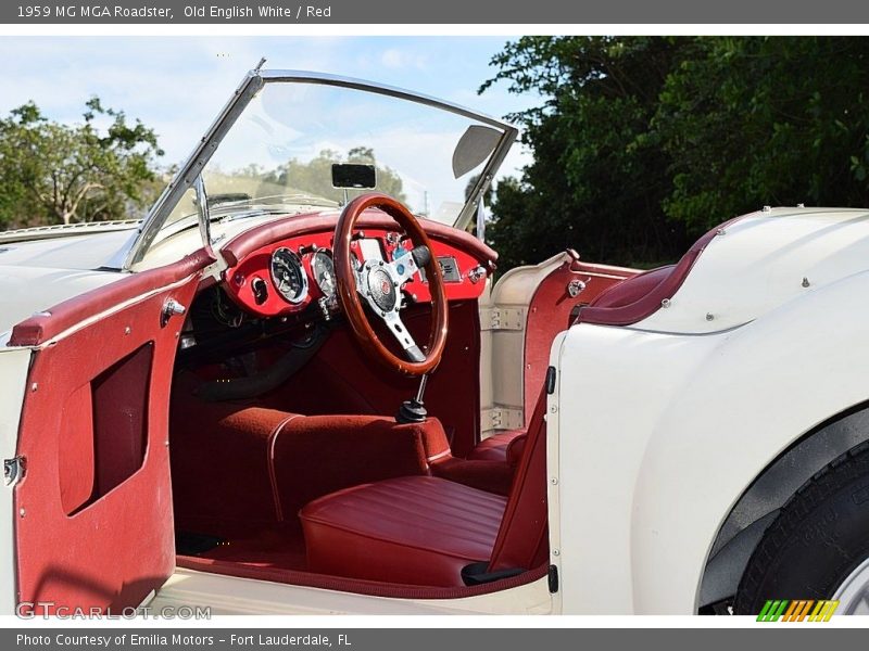 Front Seat of 1959 MGA Roadster