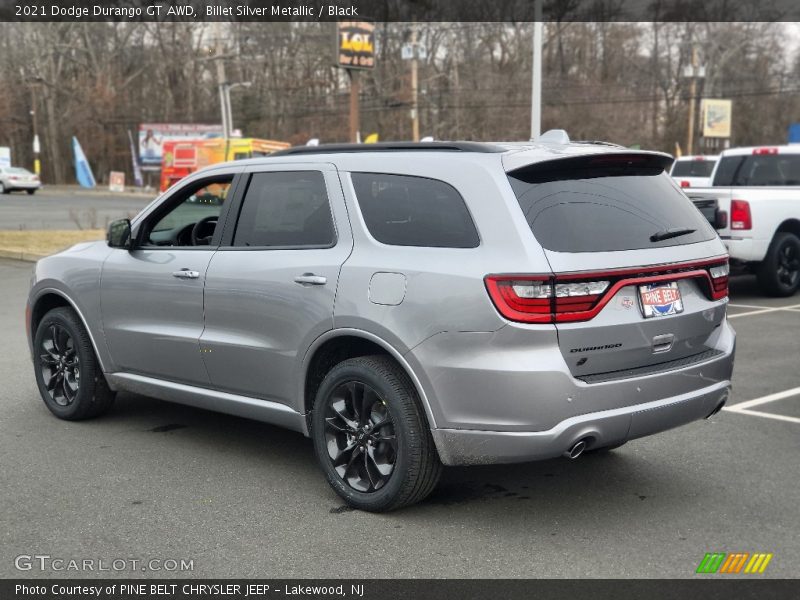Billet Silver Metallic / Black 2021 Dodge Durango GT AWD