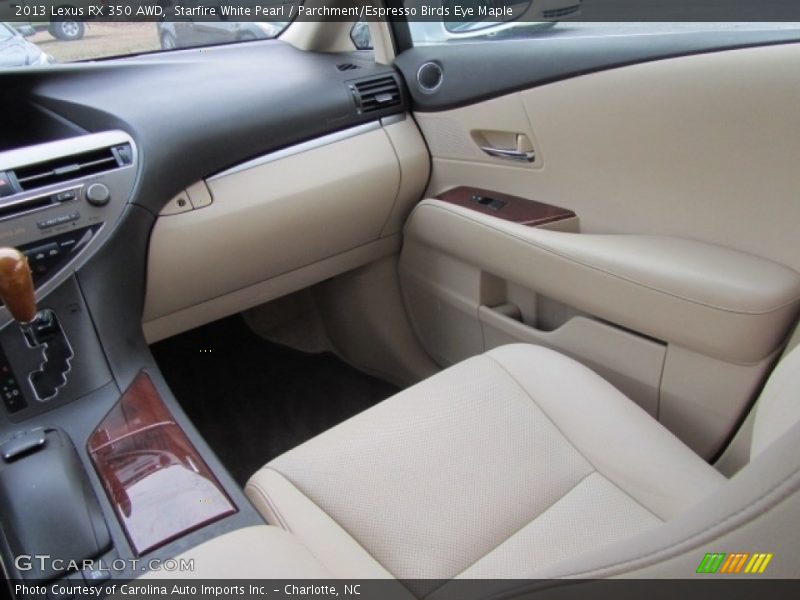 Starfire White Pearl / Parchment/Espresso Birds Eye Maple 2013 Lexus RX 350 AWD