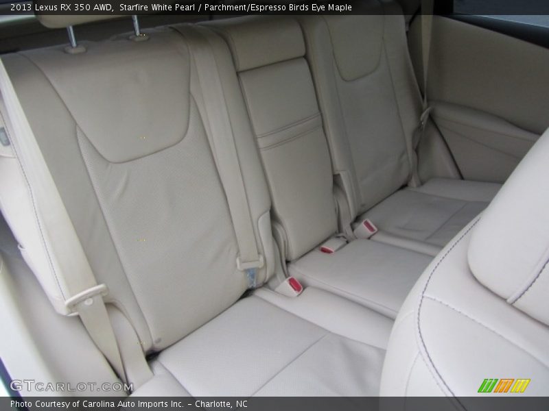 Starfire White Pearl / Parchment/Espresso Birds Eye Maple 2013 Lexus RX 350 AWD