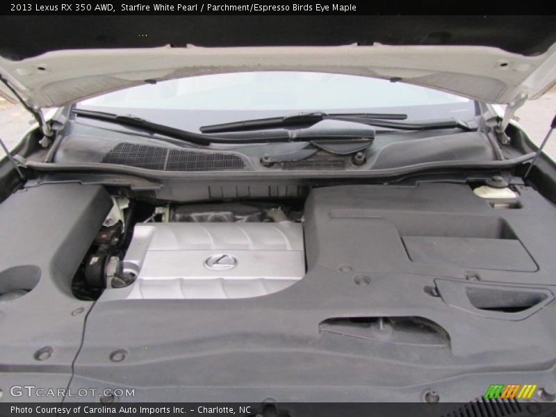 Starfire White Pearl / Parchment/Espresso Birds Eye Maple 2013 Lexus RX 350 AWD