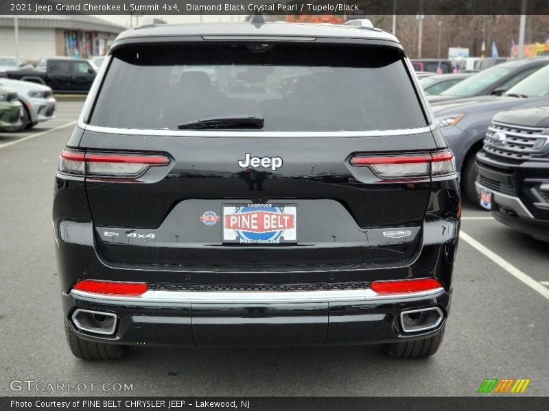 Diamond Black Crystal Pearl / Tupelo/Black 2021 Jeep Grand Cherokee L Summit 4x4