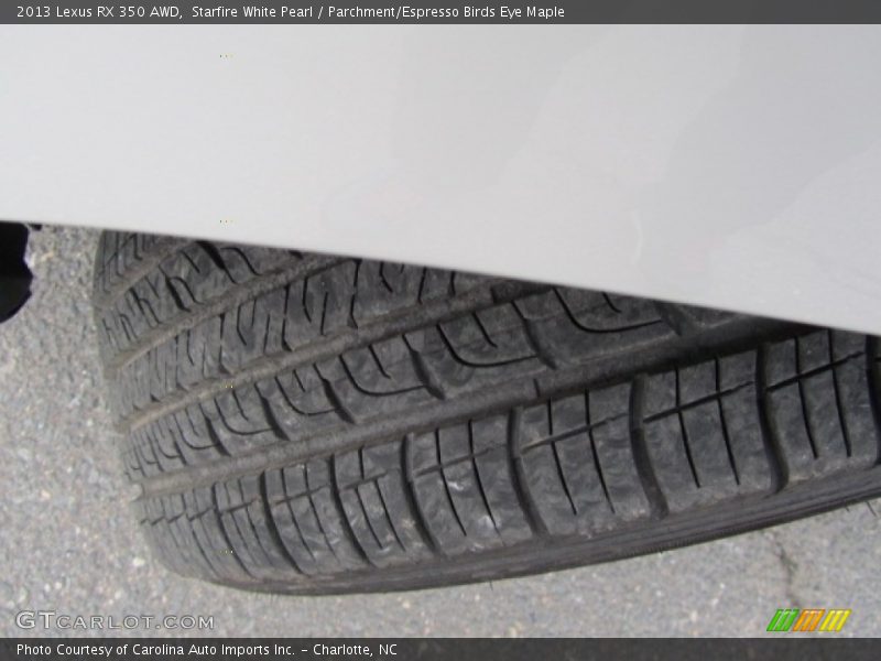 Starfire White Pearl / Parchment/Espresso Birds Eye Maple 2013 Lexus RX 350 AWD