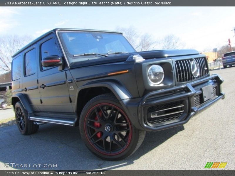 designo Night Black Magno (Matte) / designo Classic Red/Black 2019 Mercedes-Benz G 63 AMG