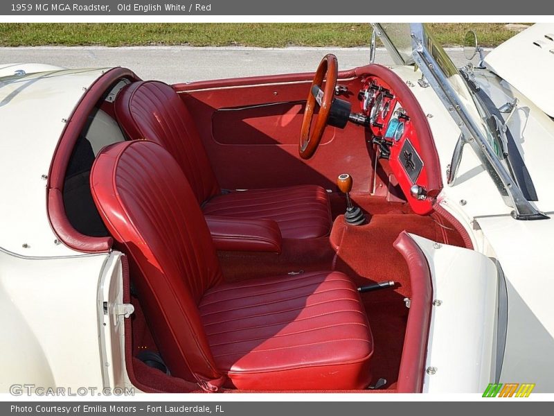  1959 MGA Roadster Red Interior