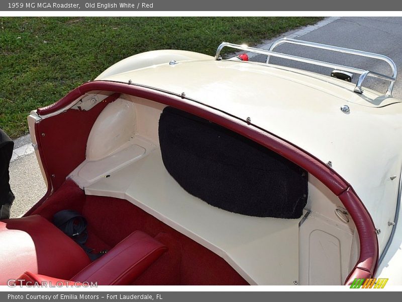 Rear Seat of 1959 MGA Roadster