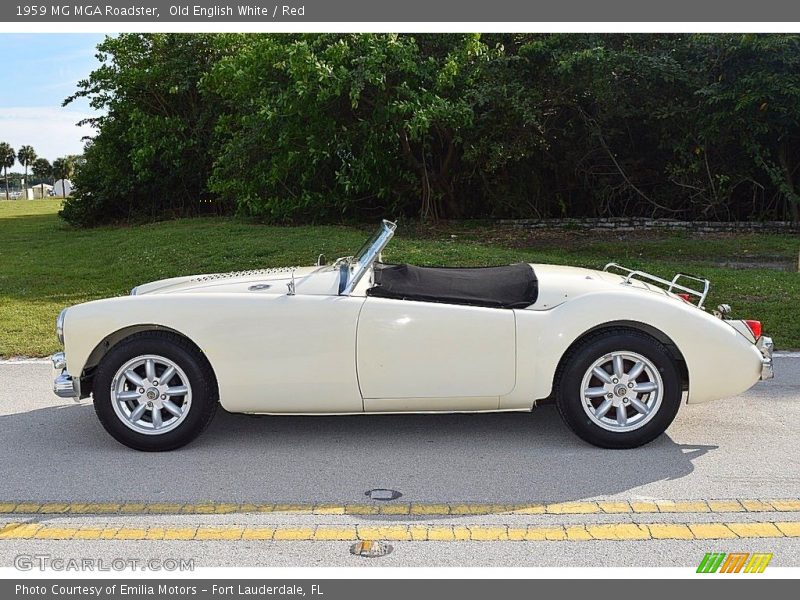  1959 MGA Roadster Old English White