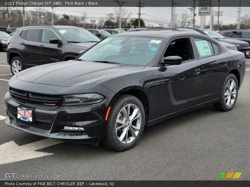 Pitch Black / Black 2021 Dodge Charger SXT AWD