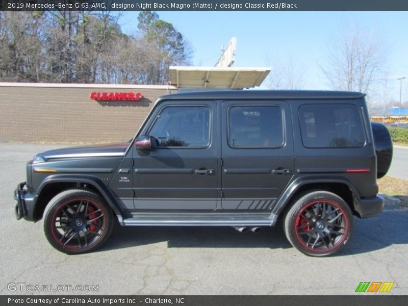 designo Night Black Magno (Matte) / designo Classic Red/Black 2019 Mercedes-Benz G 63 AMG