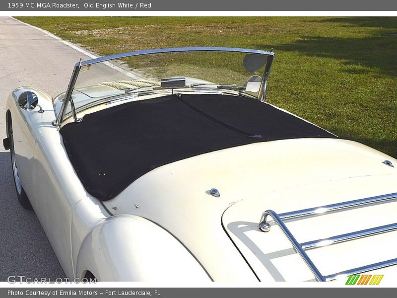 Old English White / Red 1959 MG MGA Roadster