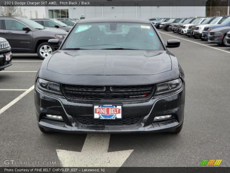 Pitch Black / Black 2021 Dodge Charger SXT AWD