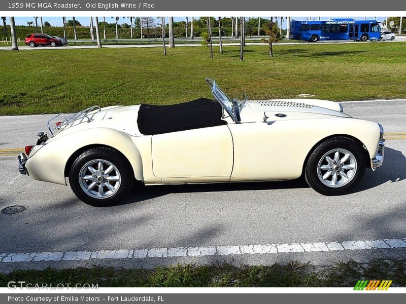  1959 MGA Roadster Old English White