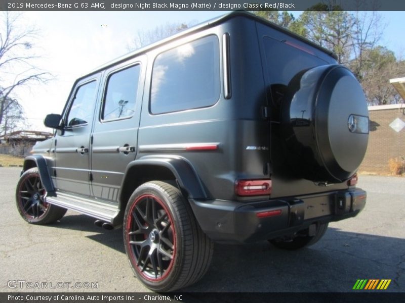 designo Night Black Magno (Matte) / designo Classic Red/Black 2019 Mercedes-Benz G 63 AMG