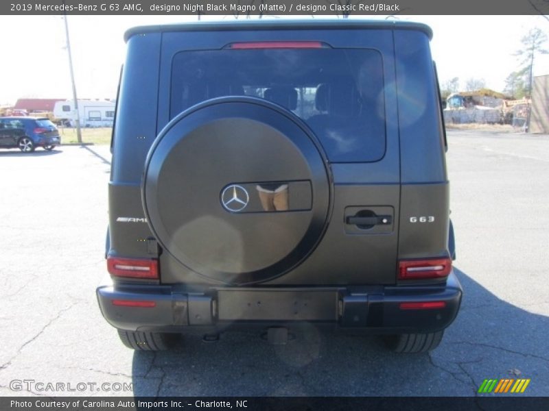 designo Night Black Magno (Matte) / designo Classic Red/Black 2019 Mercedes-Benz G 63 AMG