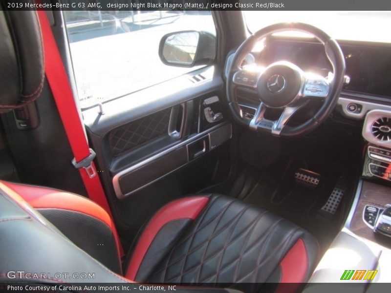 designo Night Black Magno (Matte) / designo Classic Red/Black 2019 Mercedes-Benz G 63 AMG