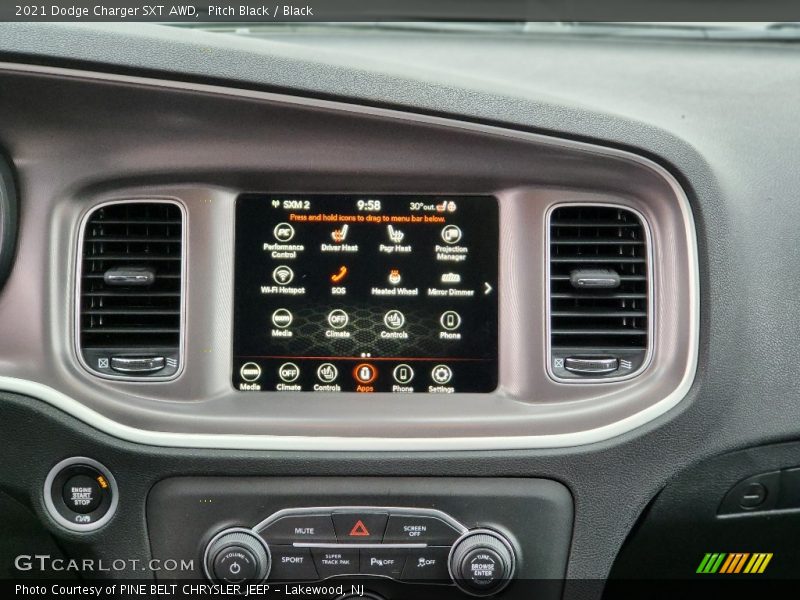 Pitch Black / Black 2021 Dodge Charger SXT AWD