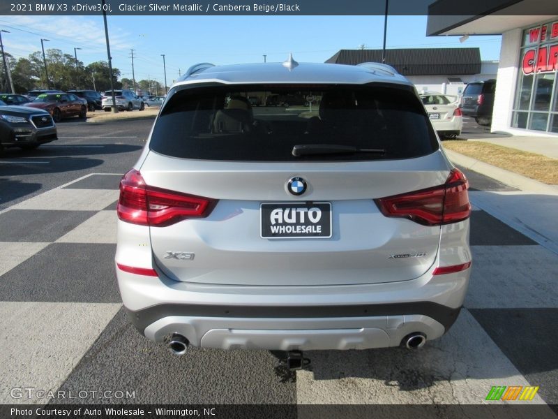 Glacier Silver Metallic / Canberra Beige/Black 2021 BMW X3 xDrive30i