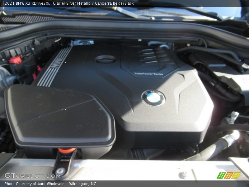 Glacier Silver Metallic / Canberra Beige/Black 2021 BMW X3 xDrive30i