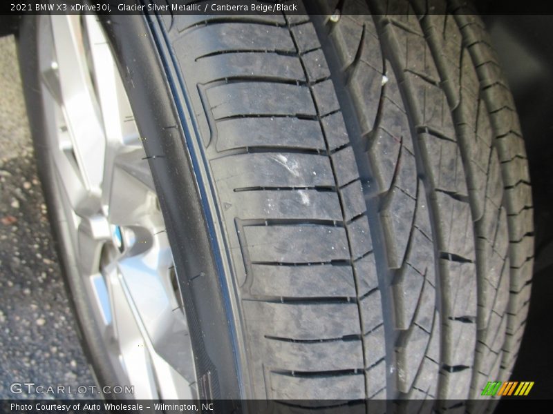 Glacier Silver Metallic / Canberra Beige/Black 2021 BMW X3 xDrive30i