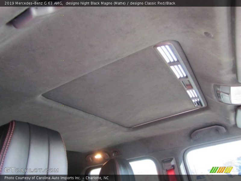 designo Night Black Magno (Matte) / designo Classic Red/Black 2019 Mercedes-Benz G 63 AMG