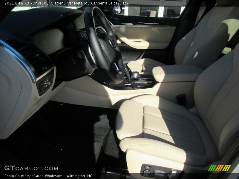 Glacier Silver Metallic / Canberra Beige/Black 2021 BMW X3 xDrive30i