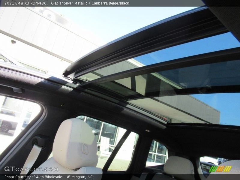 Glacier Silver Metallic / Canberra Beige/Black 2021 BMW X3 xDrive30i