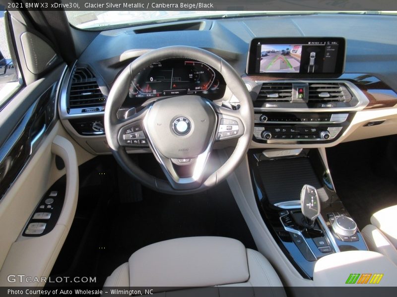 Glacier Silver Metallic / Canberra Beige/Black 2021 BMW X3 xDrive30i