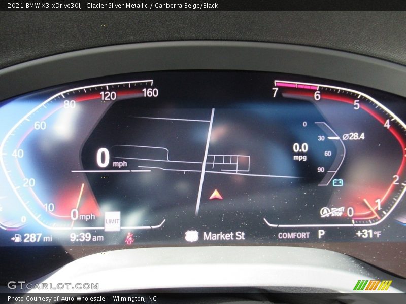 Glacier Silver Metallic / Canberra Beige/Black 2021 BMW X3 xDrive30i
