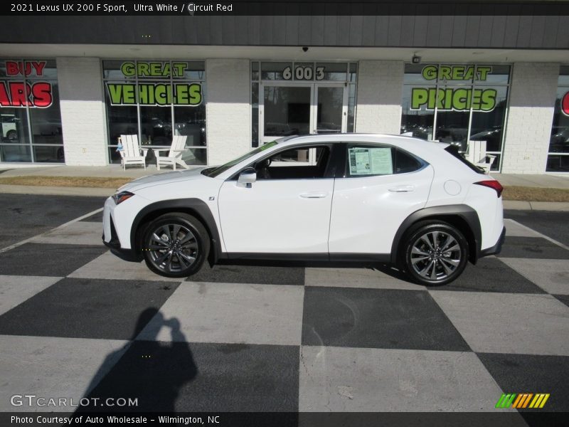 Ultra White / Circuit Red 2021 Lexus UX 200 F Sport