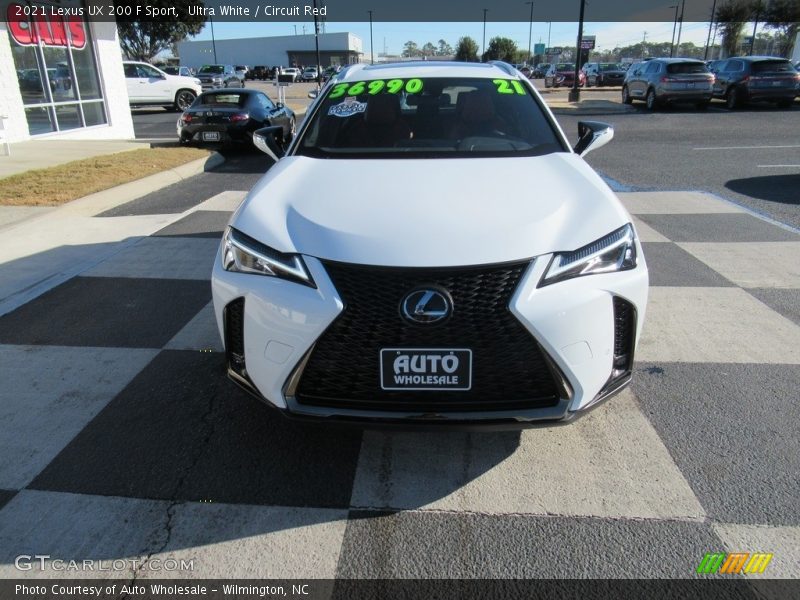 Ultra White / Circuit Red 2021 Lexus UX 200 F Sport