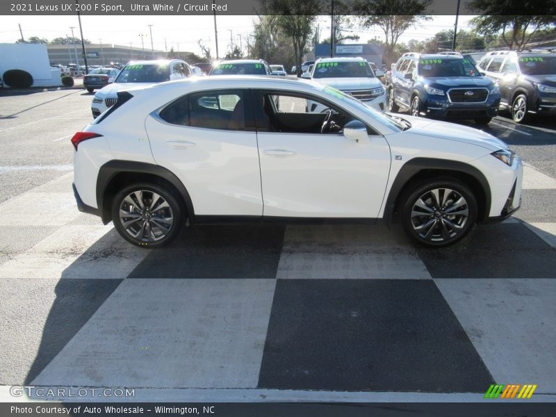 Ultra White / Circuit Red 2021 Lexus UX 200 F Sport