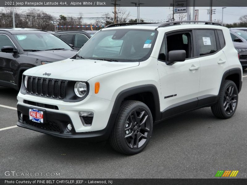 Alpine White / Black 2021 Jeep Renegade Latitude 4x4