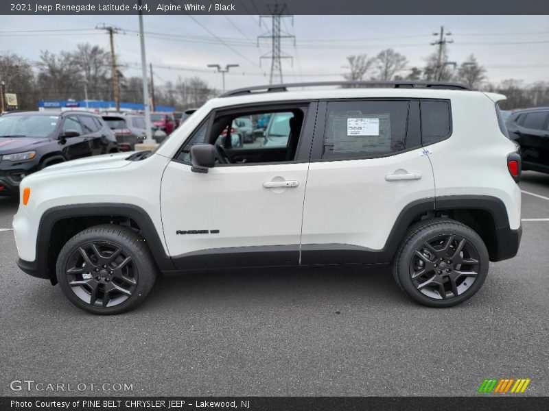 Alpine White / Black 2021 Jeep Renegade Latitude 4x4