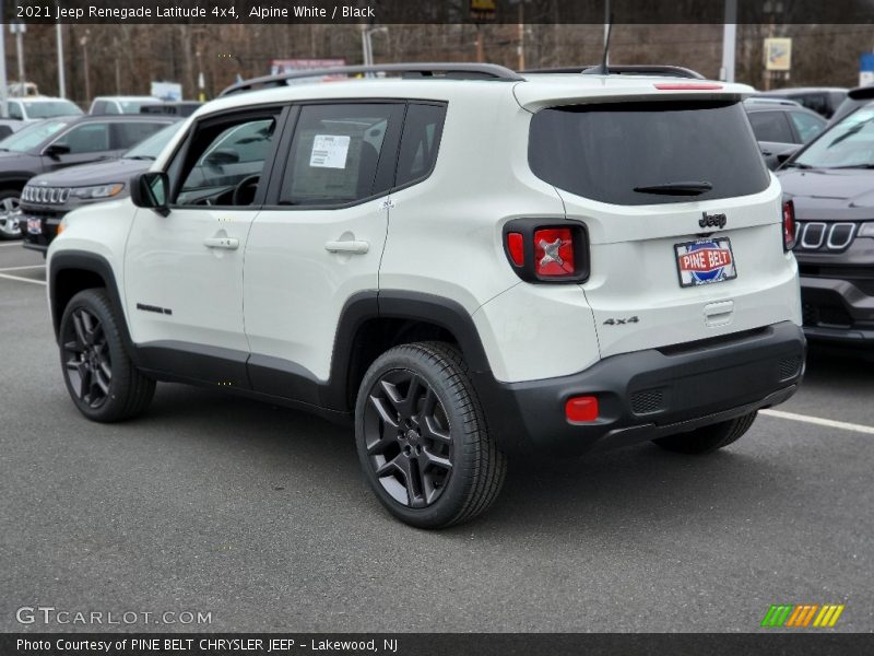 Alpine White / Black 2021 Jeep Renegade Latitude 4x4