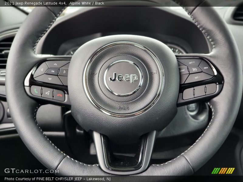 Alpine White / Black 2021 Jeep Renegade Latitude 4x4