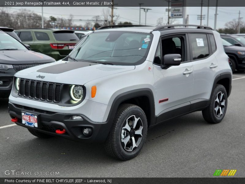 Glacier Metallic / Black 2021 Jeep Renegade Trailhawk 4x4