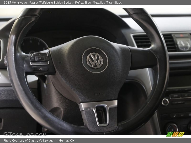 Reflex Silver Metallic / Titan Black 2015 Volkswagen Passat Wolfsburg Edition Sedan