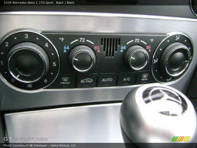 Black / Black 2006 Mercedes-Benz C 230 Sport