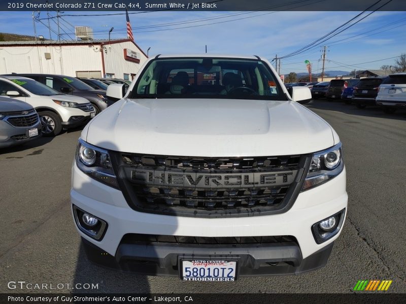 Summit White / Jet Black 2019 Chevrolet Colorado Z71 Crew Cab 4x4