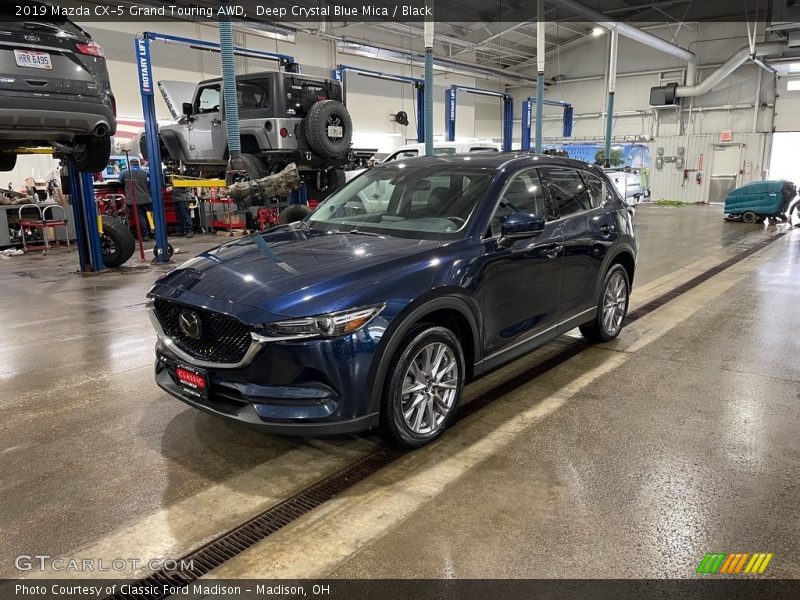 Deep Crystal Blue Mica / Black 2019 Mazda CX-5 Grand Touring AWD