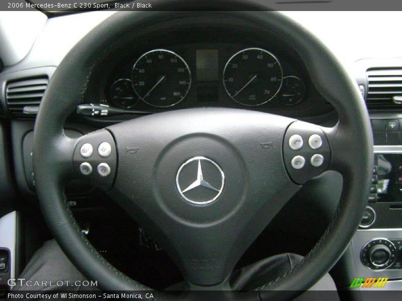 Black / Black 2006 Mercedes-Benz C 230 Sport