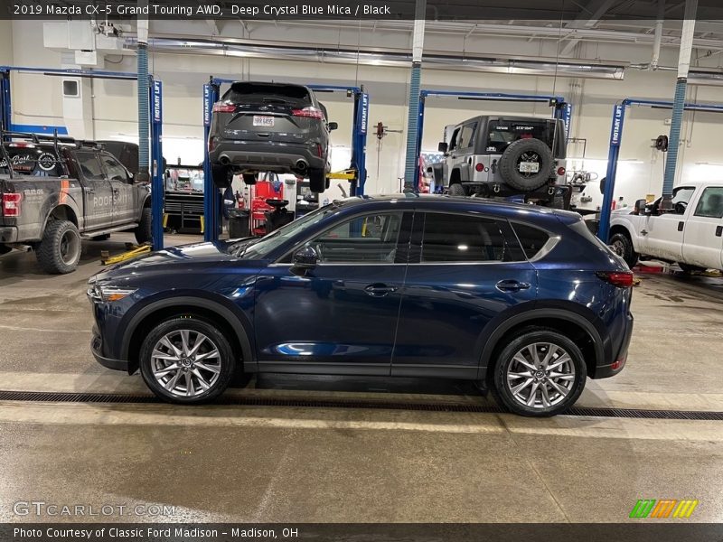 Deep Crystal Blue Mica / Black 2019 Mazda CX-5 Grand Touring AWD