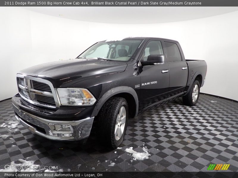 Brilliant Black Crystal Pearl / Dark Slate Gray/Medium Graystone 2011 Dodge Ram 1500 Big Horn Crew Cab 4x4