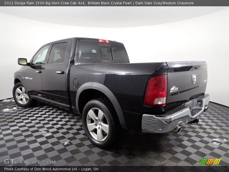 Brilliant Black Crystal Pearl / Dark Slate Gray/Medium Graystone 2011 Dodge Ram 1500 Big Horn Crew Cab 4x4