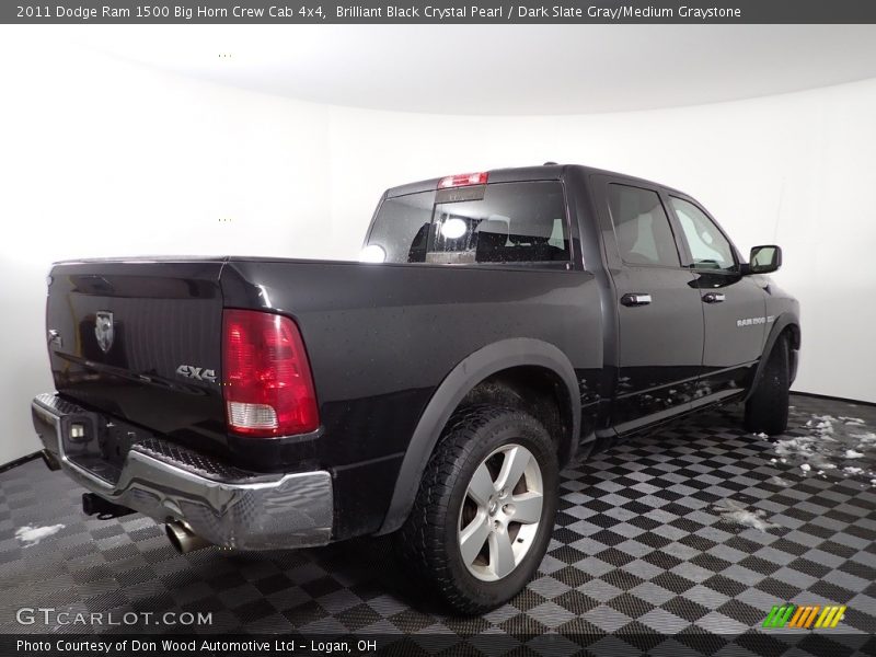 Brilliant Black Crystal Pearl / Dark Slate Gray/Medium Graystone 2011 Dodge Ram 1500 Big Horn Crew Cab 4x4