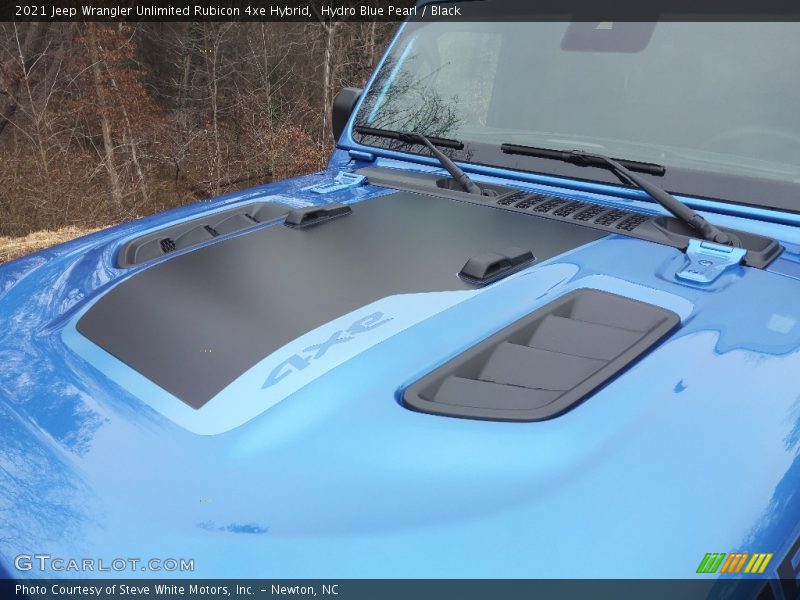 Hydro Blue Pearl / Black 2021 Jeep Wrangler Unlimited Rubicon 4xe Hybrid