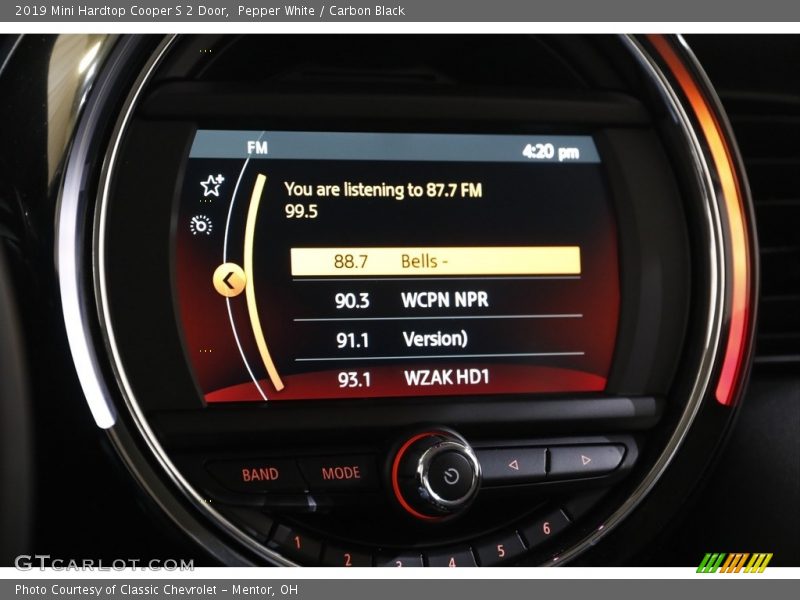 Pepper White / Carbon Black 2019 Mini Hardtop Cooper S 2 Door