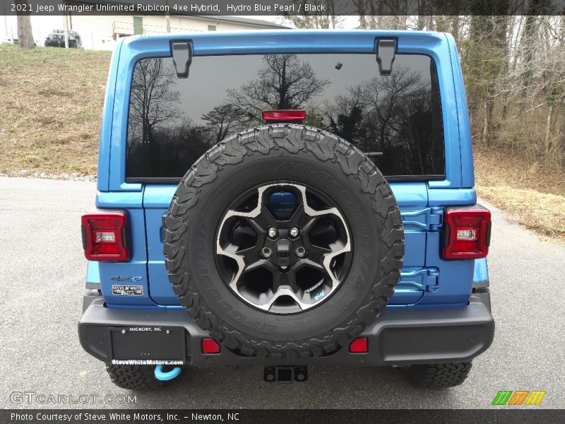 Hydro Blue Pearl / Black 2021 Jeep Wrangler Unlimited Rubicon 4xe Hybrid