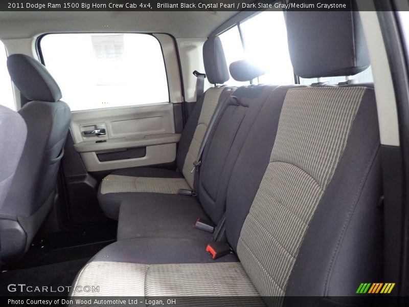 Brilliant Black Crystal Pearl / Dark Slate Gray/Medium Graystone 2011 Dodge Ram 1500 Big Horn Crew Cab 4x4